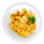 Chips, Cheese & Chicken Pakora 